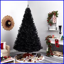 10' Black Christmas Pre-Lighted Tree with950 Clear LED Lights. Retail $769