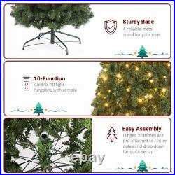 10ft Automatic Tree Structure PVC Material 1200 Lights Christmas Tree Green