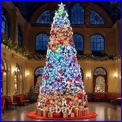 10ft Fiber Optic Artificial Christmas Tree, Pre-Lit Xmas Tree with LED Top Star 10ft Fiber Optic Artificial Christmas Tree, Pre-Lit Xmas Tree with LED Top Star