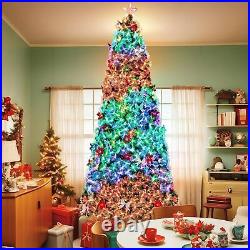 10ft Fiber Optic Artificial Christmas Tree, Pre-Lit Xmas Tree with LED Top Star 10ft Fiber Optic Artificial Christmas Tree, Pre-Lit Xmas Tree with LED Top Star