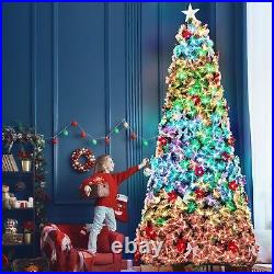 10ft Fiber Optic Artificial Christmas Tree, Pre-Lit Xmas Tree with LED Top Star 10ft Fiber Optic Artificial Christmas Tree, Pre-Lit Xmas Tree with LED Top Star