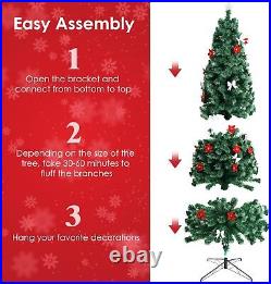 10ft Fiber Optic Artificial Christmas Tree, Pre-Lit Xmas Tree with LED Top Star 10ft Fiber Optic Artificial Christmas Tree, Pre-Lit Xmas Tree with LED Top Star