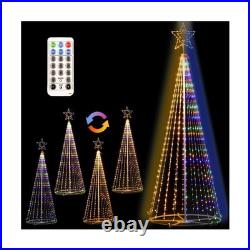 12FT Outdoor Lighting Christmas Tree 650 LED Light Show Christmas Tree with 8