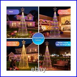 12FT Outdoor Lighting Christmas Tree 650 LED Light Show Christmas Tree with 8