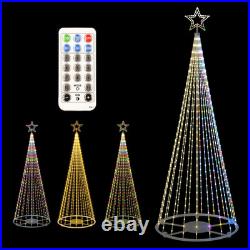 12Ft Outdoor Lighted LED Christmas Tree Cone Lights outside Decor for Xmas