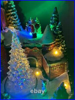 12 Christmas Pub Bar Snow Ski Village Slope Santa Tree Animated Lighted Musical
