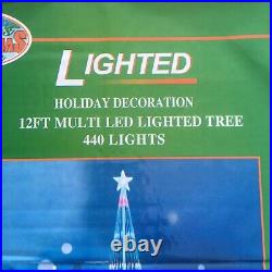 12 Muti Led Lighted Christmas Tree 440 Light
