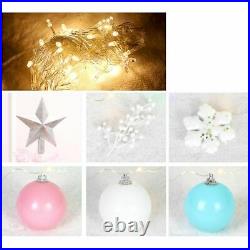 1.2M Cherry Blossom Pink Christmas Tree Decoration Deluxe with LED Light Decor