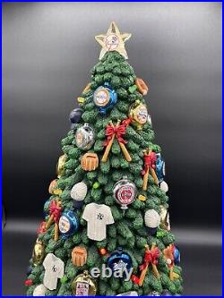 2002 NY Yankees 17.5 Resin Lighted Christmas Tree Danbury Mint Collection 2002 NY Yankees 17.5 Resin Lighted Christmas Tree Danbury Mint Collection