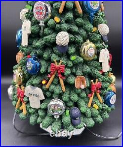 2002 NY Yankees Lighted Christmas Tree Danbury Mint Collection