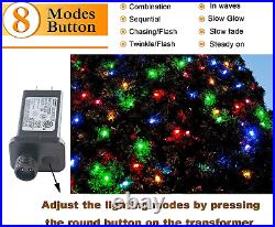 200 LED 66Ft Christmas Tree String Light Connectable 8 Mode Twinkle Fairy Lights