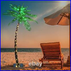 2023 Upgraded Lighted Palm Tree 7FT 96+56 LED Artificial Palm Tree Lights