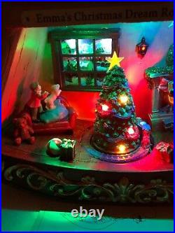 21 Emma Christmas Village Rocking Horse Lighted Animated Music Tree Train Santa