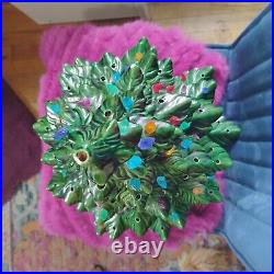 23 Vintage Ceramic Christmas Tree XL 2pc With Light/Base & Extra Bulbs 23 Vintage Ceramic Christmas Tree XL 2pc With Light/Base & Extra Bulbs