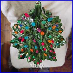 23 Vintage Ceramic Christmas Tree XL 2pc With Light/Base & Extra Bulbs 23 Vintage Ceramic Christmas Tree XL 2pc With Light/Base & Extra Bulbs