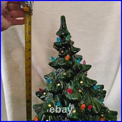 23 Vintage Ceramic Christmas Tree XL 2pc With Light/Base & Extra Bulbs 23 Vintage Ceramic Christmas Tree XL 2pc With Light/Base & Extra Bulbs