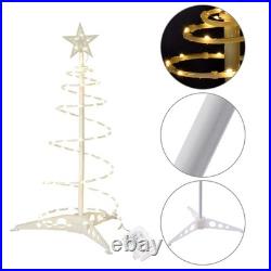 2 Ft Lighted Spiral Christmas Tree Light Warm White 79 LED Outdoor Decor 3 Pack