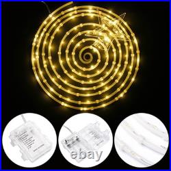 2 Ft Lighted Spiral Christmas Tree Light Warm White 79 LED Outdoor Decor 3 Pack