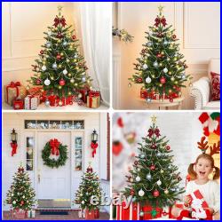 3FT Small Christmas Tree with Lights, Artificial Table Top Christmas Tree with 5