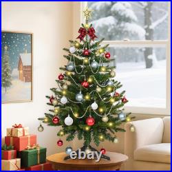 3FT Small Christmas Tree with Lights, Artificial Table Top Christmas Tree with 5