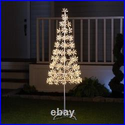 3Ft/5Ft Metal Cluster Tree Sparkling LED Indoor Christmas Lights Holiday Decor