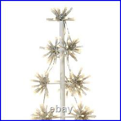 3Ft/5Ft Metal Cluster Tree Sparkling LED Indoor Christmas Lights Holiday Decor