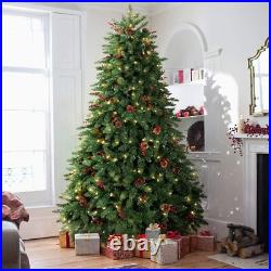 4.5/7.5/9/10FT Pre-lit Christmas Tree with 1000 Clear Lights, Holiday Decoration