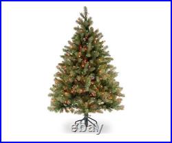 4.5 Ft Pre-Lit Artificial Christmas Tree 450 Multicolored Lights