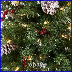 4.5-ft Mixed Spruce Hinged Artificial Christmas Tree (Ornaments Not Included)