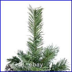 4.5-ft Mixed Spruce Hinged Artificial Christmas Tree (Ornaments Not Included)