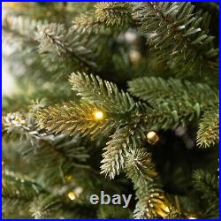 4.5 ft Pre-Lit Potted Aspen Artificial Christmas Tree, Color-Changing