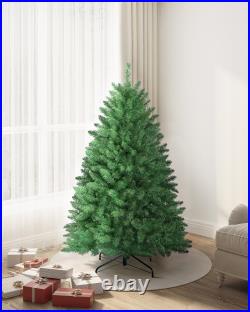 4.5ft6.5ft Artificial Christmas Tree with Color Changing LED Lights 8 Modes