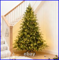 4-9 ft Pre-Lit Artificial Christmas Tree withLED Lights Spruce Tree Foldable Base 4-9 ft Pre-Lit Artificial Christmas Tree withLED Lights Spruce Tree Foldable Base