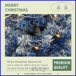 4-Piece Set Xmas Tree Artificial Christmas with LED Lights