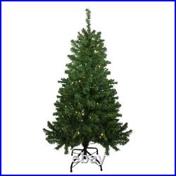 4' Pre-Lit Mixed Classic Pine Medium Artificial Christmas Tree Warm Clear LED