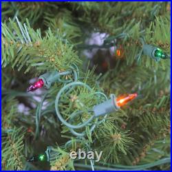 4' Pre-Lit Northern Pine Full Artificial Christmas Tree Multicolor Lights