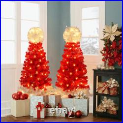 4ft Lighted Christmas Tree Set of 2, Artificial Tree with Warm White Lights new 4ft Lighted Christmas Tree Set of 2, Artificial Tree with Warm White Lights new