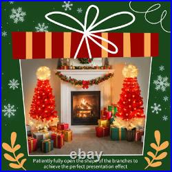 4ft Lighted Christmas Tree Set of 2, Artificial Tree with Warm White Lights new 4ft Lighted Christmas Tree Set of 2, Artificial Tree with Warm White Lights new