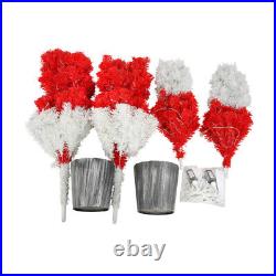 4ft Lighted Christmas Tree Set of 2, Artificial Tree with Warm White Lights new 4ft Lighted Christmas Tree Set of 2, Artificial Tree with Warm White Lights new