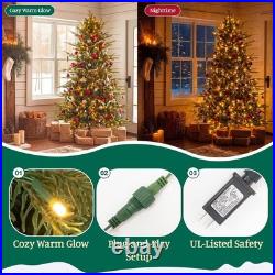 5FT Pre-Lit Aspen Fir Artificial Christmas Tree Slim 250 LED Hinged Metal Stand