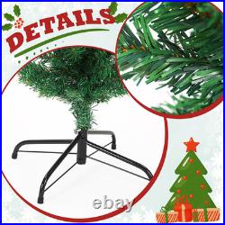 5Ft Christmas Cross Tree with LED Lights, Silk Scarf, Christ Crown for Christian