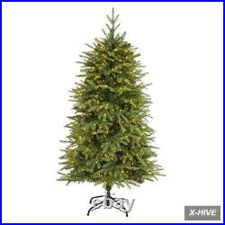 5Ft. Vancouver Fir Natural Look Artificial Christmas Tree with 350 Clear LED Lig