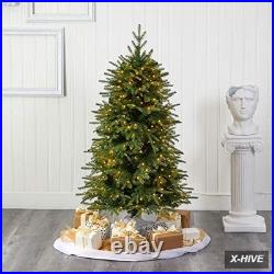 5Ft. Vancouver Fir Natural Look Artificial Christmas Tree with 350 Clear LED Lig