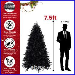 5/6/7/7.5/8/9Ft Pre-lit Artificial Christmas Tree with LED Light Decoration A4R3