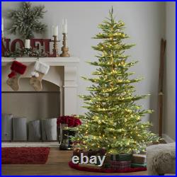 5/6/7ft Pre-lit Artificial Christmas Tree Fake Aspen Fir Xmas tree Easy Assembly