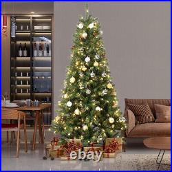 5/6ft Artificial Christmas Tree With Stand LED Lights Xmas Tree Holiday Decoration