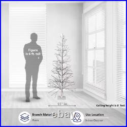 5.92-Ft Pre-Lit Brown Artificial Christmas Tree with White LED Lights 5.92-Ft Pre-Lit Brown Artificial Christmas Tree with White LED Lights