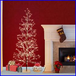 5.92-Ft Pre-Lit Brown Artificial Christmas Tree with White LED Lights 5.92-Ft Pre-Lit Brown Artificial Christmas Tree with White LED Lights