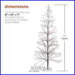5.92-Ft Pre-Lit Brown Artificial Christmas Tree with White LED Lights 5.92-Ft Pre-Lit Brown Artificial Christmas Tree with White LED Lights