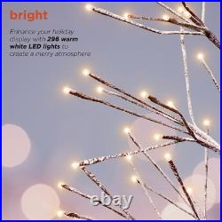 5.92-Ft Pre-Lit Brown Artificial Christmas Tree with White LED Lights 5.92-Ft Pre-Lit Brown Artificial Christmas Tree with White LED Lights